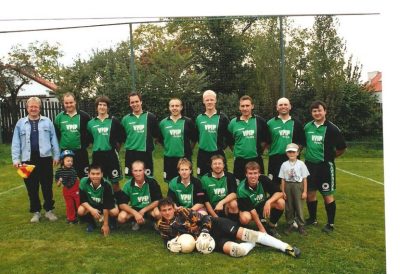 mužstvo před zápasem se Zručí "B" 26.8.2006